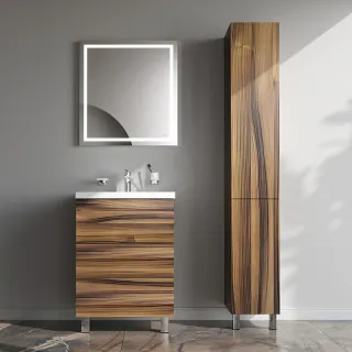 Шкаф-пенал подвесной AM.PM Gem M90CSR0306HF напольный правый орех 30 см